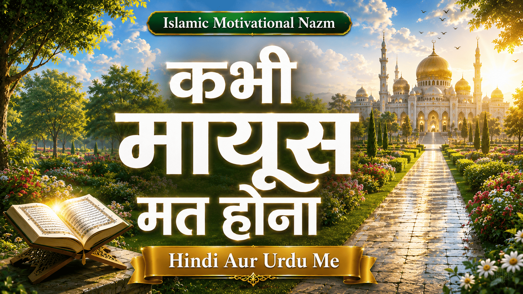 Kabhi Mayoos Mat Hona Lyrics In Hindi/Urdu | कभी मायूस मत होना नज़्म हिन्दी में